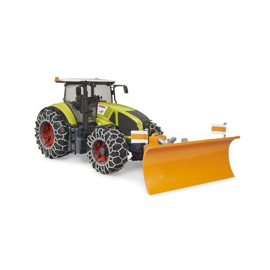 Traktor Claas Axion 950 s radlicí a sněhovými řetězy - BRUDER Traktor Claas Axion 950 s radlicí a sněhovými řetězy - BRUDER