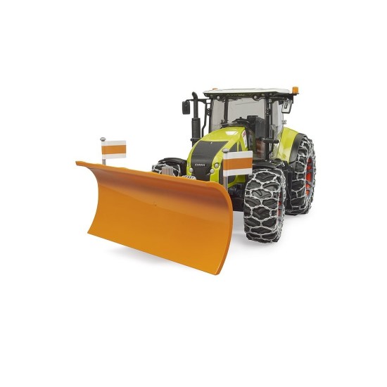 Traktor Claas Axion 950 s radlicí a sněhovými řetězy - BRUDER Traktor Claas Axion 950 s radlicí a sněhovými řetězy - BRUDER