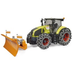 Traktor Claas Axion 950 s radlicí a sněhovými řetězy - BRUDER Traktor Claas Axion 950 s radlicí a sněhovými řetězy - BRUDER