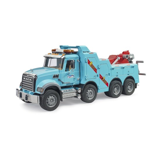 Vyprošťovací a odtahový vůz MACK Granit s majákem se zvukem - BRUDER Vyprošťovací a odtahový vůz MACK Granit s majákem se zvukem - BRUDER