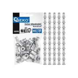 Nýtovací matice M5 (0,5–2,5) hliníkové, 50 ks - GEKO Nýtovací matice M5 (0,5–2,5) hliníkové, 50 ks - GEKO