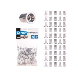 Nýtovací matice M8 (1,0–3,5) hliníkové, 50 ks - GEKO Nýtovací matice M8 (1,0–3,5) hliníkové, 50 ks - GEKO