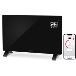 Konvektor skleněný SCF 4241BK s displejem, Wi-Fi a dálkovým ovládáním - SENCOR Konvektor skleněný SCF 4241BK s displejem, Wi-Fi a dálkovým ovládáním - SENCOR