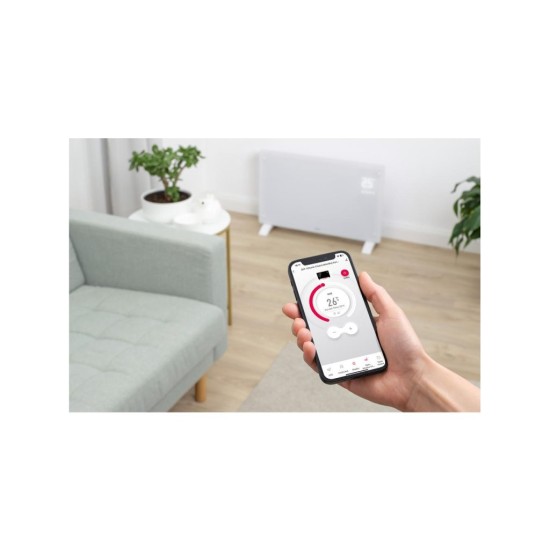 Konvektor skleněný SCF 4240WH s displejem, Wi-Fi a dálkovým ovládáním - SENCOR Konvektor skleněný SCF 4240WH s displejem, Wi-Fi a dálkovým ovládáním - SENCOR