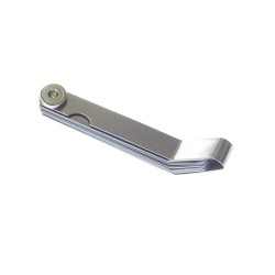 Spárové měrky 0,05–1,0 mm, 16 listů, zahnuté – QUATROS