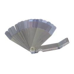 Spárové měrky 0,05–1,0 mm, 16 listů, zahnuté – QUATROS