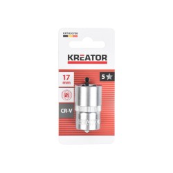 Nástrčná hlavice 1/2", 17 mm, CrV - KREATOR Nástrčná hlavice 1/2", 17 mm, CrV - KREATOR