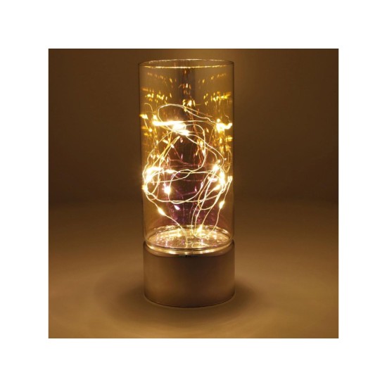 Skleněná dekorace ve tvaru vázy s řetězem 20 LED RXL 360 - RETLUX