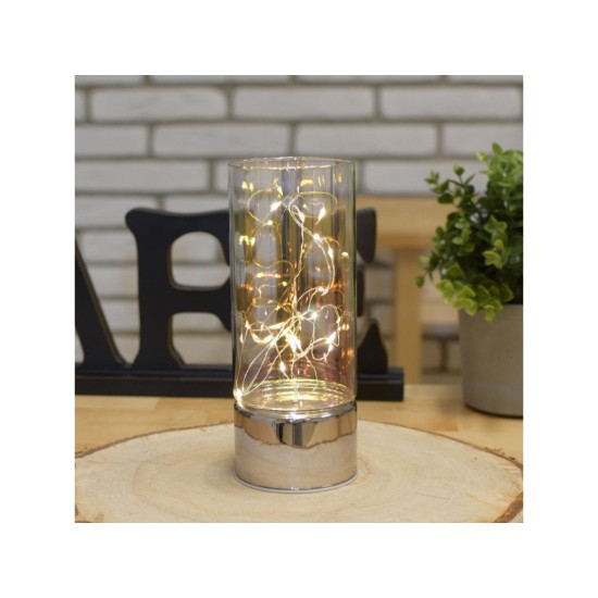 Skleněná dekorace ve tvaru vázy s řetězem 20 LED RXL 360 - RETLUX