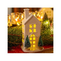 Porcelánový domek s LED 19 cm RXL 393 – RETLUX Porcelánový domek s LED 19 cm RXL 393 – RETLUX