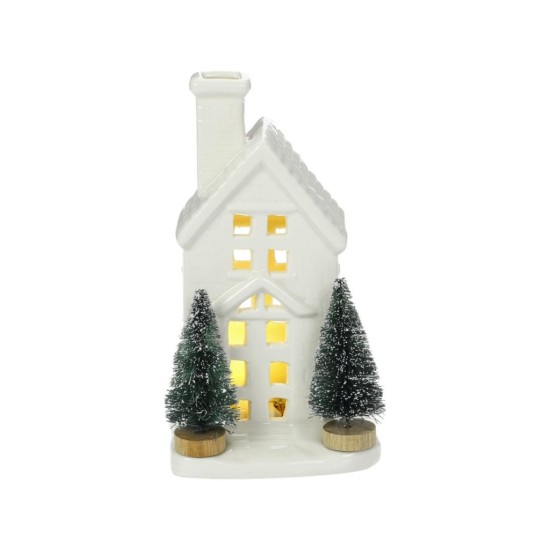 Porcelánový domek s LED 15 cm RXL 392 – RETLUX Porcelánový domek s LED 15 cm RXL 392 – RETLUX