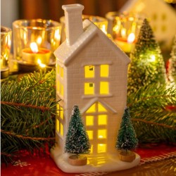 Porcelánový domek s LED 15 cm RXL 392 – RETLUX Porcelánový domek s LED 15 cm RXL 392 – RETLUX