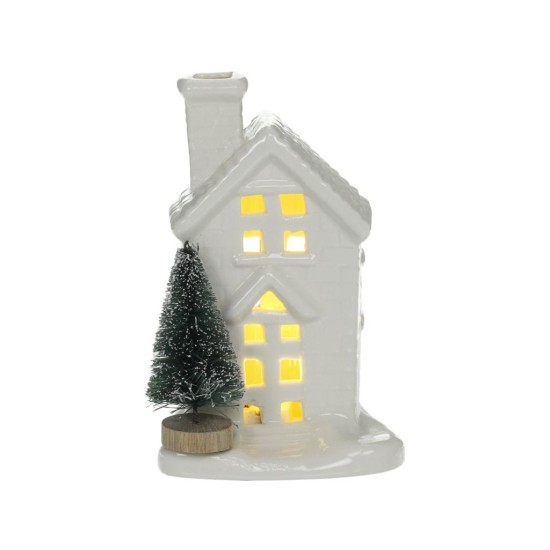 Porcelánový domek s LED 11,5 cm RXL 391 – RETLUX Porcelánový domek s LED 11,5 cm RXL 391 – RETLUX