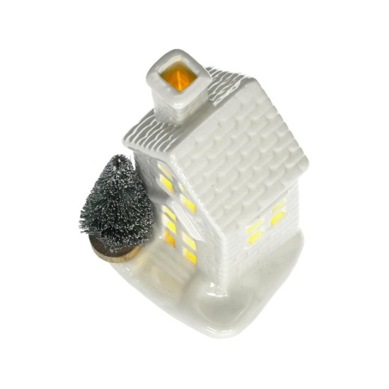 Porcelánový domek s LED 11,5 cm RXL 391 – RETLUX Porcelánový domek s LED 11,5 cm RXL 391 – RETLUX