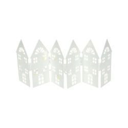 Vánoční dekorace kovové domečky s 12 LED RXL 412 – RETLUX