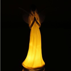 Vánoční dekorace porcelánový anděl 23,6 cm LED RXL 470 – RETLUX Vánoční dekorace porcelánový anděl 23,6 cm LED RXL 470 – RETLUX