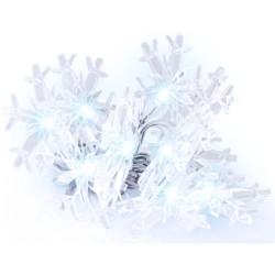 Vánoční dekorace girlanda s vločkami 1,35 m, 10 LED RXL 480 – RETLUX