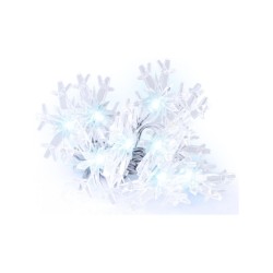 Vánoční dekorace girlanda s vločkami 1,35 m, 10 LED RXL 480 – RETLUX