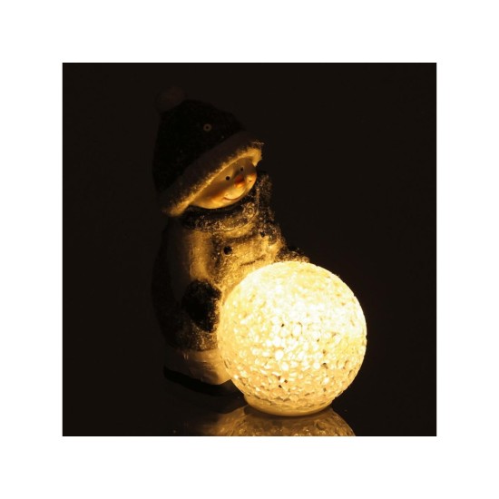 Vánoční dekorace sněhulák s koulí 12 cm, LED RXL 474 – RETLUX Vánoční dekorace sněhulák s koulí 12 cm, LED RXL 474 – RETLUX