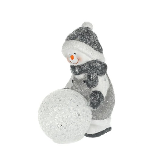Vánoční dekorace sněhulák s koulí 12 cm, LED RXL 474 – RETLUX Vánoční dekorace sněhulák s koulí 12 cm, LED RXL 474 – RETLUX