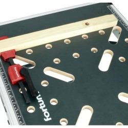 Svěrka horizontální přítlačná pro pracovní stoly s otvory Ø20 mm, 0–120 mm - FORTUM Svěrka horizontální přítlačná pro pracovní stoly s otvory Ø20 mm, 0–120 mm - FORTUM