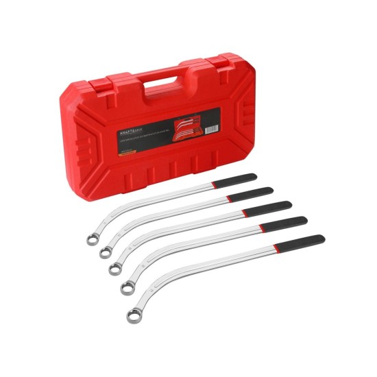 Očkové klíče pro klínové řemenice, vyhnuté, sada 5 ks - KRAFT&DELE Očkové klíče pro klínové řemenice, vyhnuté, sada 5 ks - KRAFT&DELE