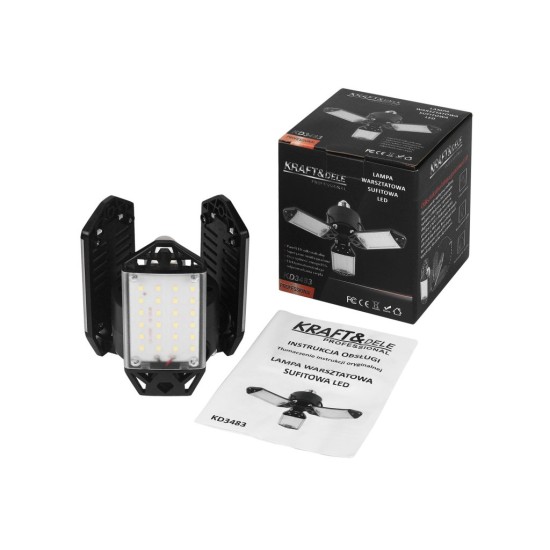 LED stropní svítidlo do dílny 80 W, skládací - KRAFT&DELE LED stropní svítidlo do dílny 80 W, skládací - KRAFT&DELE