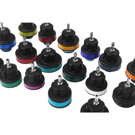 Tester těsnosti chladicího systému sada 28 ks - KRAFT&DELE Tester těsnosti chladicího systému sada 28 ks - KRAFT&DELE