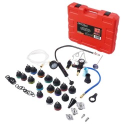 Tester těsnosti chladicího systému sada 28 ks - KRAFT&DELE