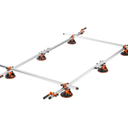 Nosič velkoformátové dlažby a skla 360×180 cm s přísavkami – KRAFT&DELE