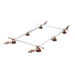 Nosič velkoformátové dlažby a skla 360×180 cm s přísavkami – KRAFT&DELE