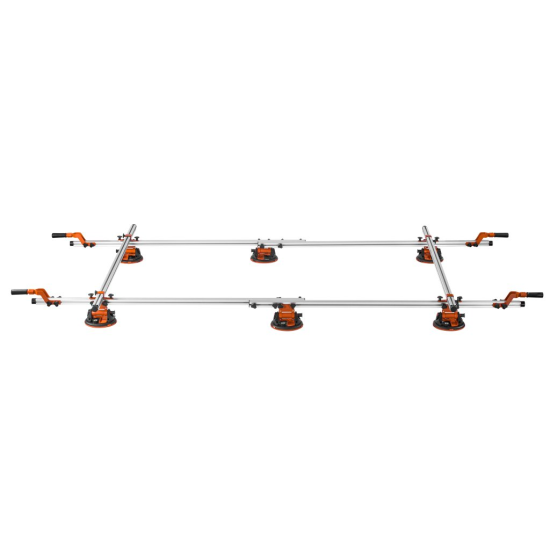 Nosič velkoformátové dlažby a skla 360×180 cm s přísavkami – KRAFT&DELE Nosič velkoformátové dlažby a skla 360×180 cm s přísavkami – KRAFT&DELE