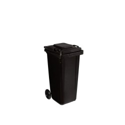 Popelnice 120 l, plastová černá - MAR-POL