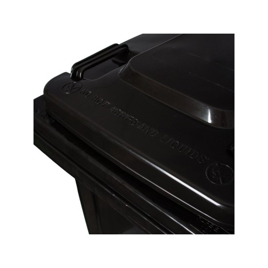 Popelnice 120 l, plastová černá - MAR-POL