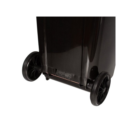 Popelnice 120 l, plastová černá - MAR-POL