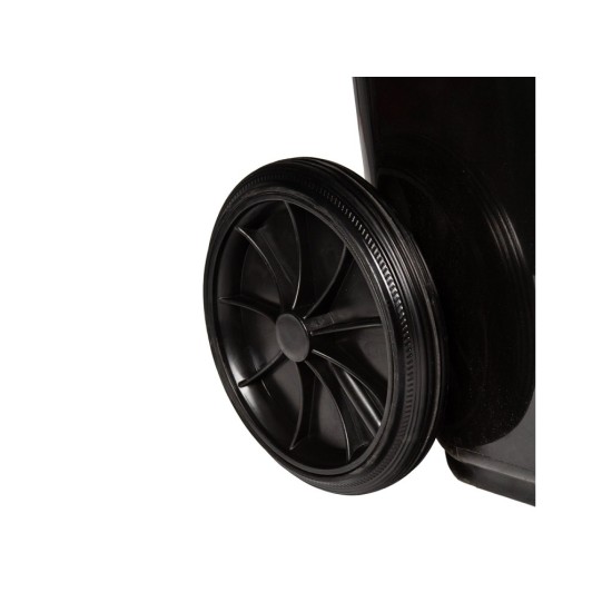 Popelnice 120 l, plastová černá - MAR-POL