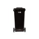 Popelnice 120 l, plastová černá - MAR-POL