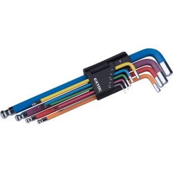 L-klíče IMBUS prodloužené s kuličkou 1,5–10 mm sada 9 ks - EXTOL PREMIUM