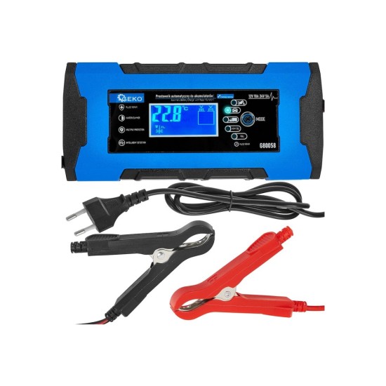 Automatická nabíječka baterií 12/24 V 10 A - GEKO Automatická nabíječka baterií 12/24 V 10 A - GEKO