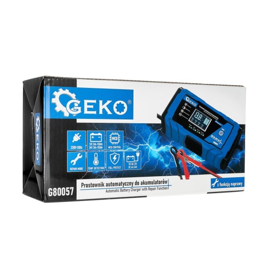 Automatická nabíječka baterií 12/24 V 8 A - GEKO Automatická nabíječka baterií 12/24 V 8 A - GEKO