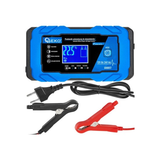 Automatická nabíječka baterií 12/24 V 8 A - GEKO Automatická nabíječka baterií 12/24 V 8 A - GEKO