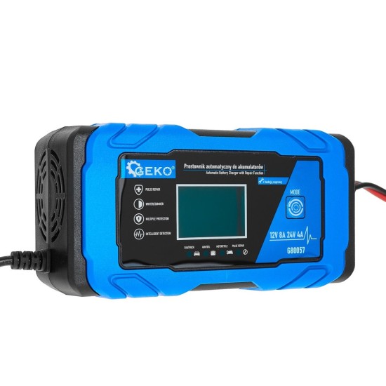 Automatická nabíječka baterií 12/24 V 8 A - GEKO Automatická nabíječka baterií 12/24 V 8 A - GEKO