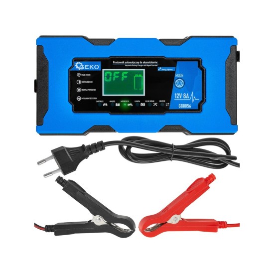 Automatická nabíječka baterií 12 V / 8 A - GEKO Automatická nabíječka baterií 12 V / 8 A - GEKO