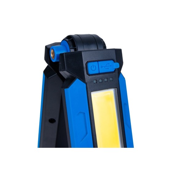 Skládací LED svítilna COB 10 W 1000 lm, 4000 mAh, s magnety - GEKO