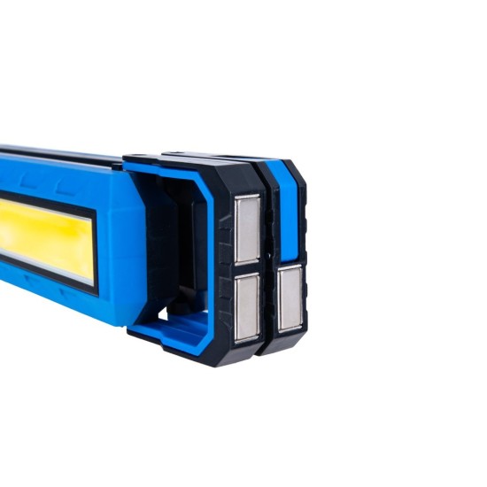 Skládací LED svítilna COB 10 W 1000 lm, 4000 mAh, s magnety - GEKO