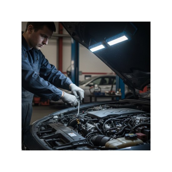 Skládací LED svítilna COB 10 W 1000 lm, 4000 mAh, s magnety - GEKO