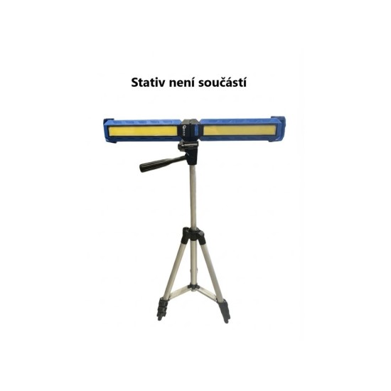 Skládací LED svítilna COB 10 W 1000 lm, 4000 mAh, s magnety - GEKO