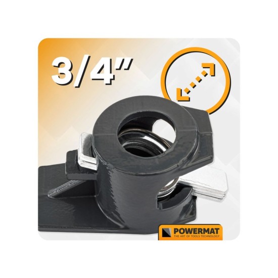 Trubková svěrka truhlářská 3/4", sada 4 ks - POWERMAT