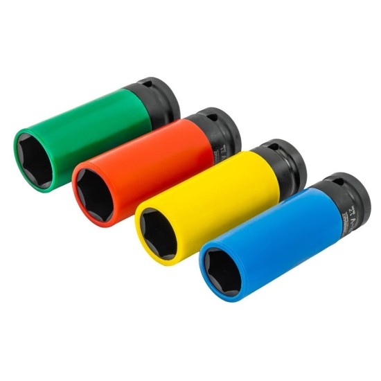 Nástrčné hlavice 1/2" 17, 19, 21, 22 mm na ALU disky - POWERMAT Nástrčné hlavice 1/2" 17, 19, 21, 22 mm na ALU disky - POWERMAT