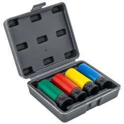 Nástrčné hlavice 1/2" 17, 19, 21, 22 mm na ALU disky - POWERMAT